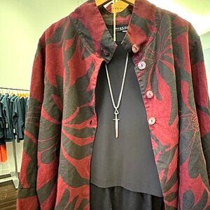 3" Stainless Steel Sword of the Lord Necklace -Shiny Blade 30" Box Chain Womens